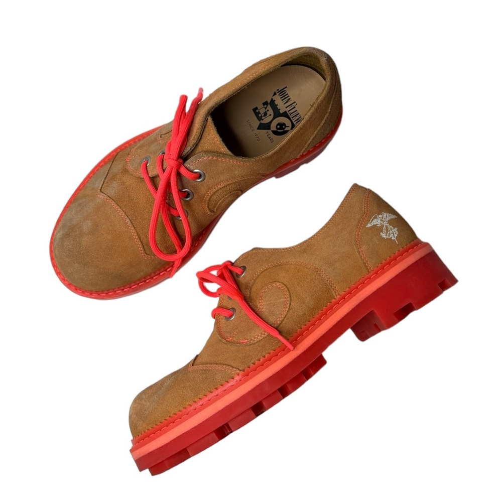 Fluevog | 7th Heaven Gibson Swirl in Orange 7.5